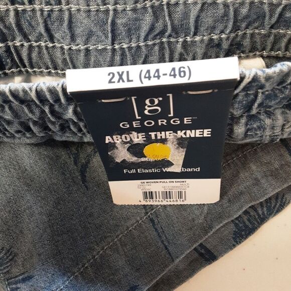 George Shorts‎ Above Knee Stretch Waist Men's Size 2XL 44-46 NWT - Picture 4 of 13